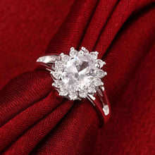 silver plated ring jewelry dan taiyang inlay ring smtr145 J4U66