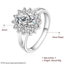 silver plated ring jewelry dan taiyang inlay ring smtr145 J4U66