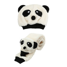 knitted baby hat warm cotton children beanie and scarf set lovely panda hats baby caps kids hat cap J4U66