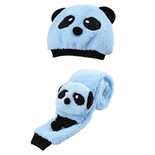 knitted baby hat warm cotton children beanie and scarf set lovely panda hats baby caps kids hat cap J4U66
