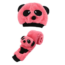 knitted baby hat warm cotton children beanie and scarf set lovely panda hats baby caps kids hat cap J4U66