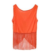 t-shirts women o neck harajuku tassel casual women tops sleeveless sexy backless top plus size women clothing J4U66