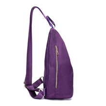 unisex nylon backpack side zippers school backbag mochila feminina men women backbag black purple dark blue J4U66