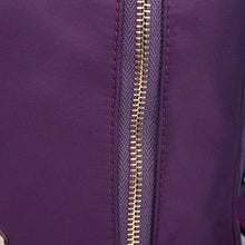 unisex nylon backpack side zippers school backbag mochila feminina men women backbag black purple dark blue J4U66