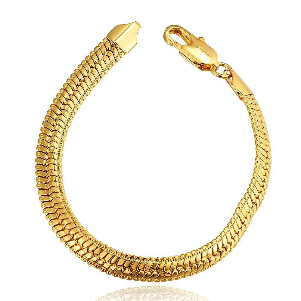 jewerly 18k gp 10m sideways bracelet pulseras mujer women braceletsmtpb02 J4U66