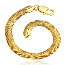 jewerly 18k gp 10m snake chain pulseras mujer women braceletsmtpb03 J4U66