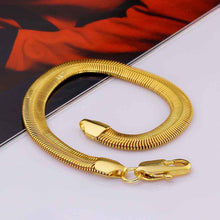 jewerly 18k gp 10m snake chain pulseras mujer women braceletsmtpb03 J4U66