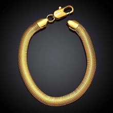 jewerly 18k gp 10m snake chain pulseras mujer women braceletsmtpb03 J4U66