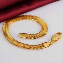 jewerly 18k gp 10m snake chain pulseras mujer women braceletsmtpb03 J4U66