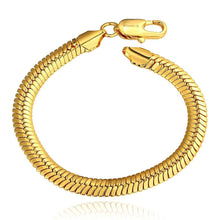 jewerly 18k gp 10m snake chain pulseras mujer women braceletsmtpb04 J4U66