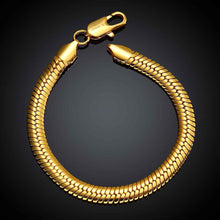 jewerly 18k gp 10m snake chain pulseras mujer women braceletsmtpb04 J4U66