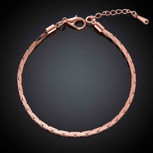 jewerly 18k gp 2 5m triangle 7 5 inch rose pulseras mujer women braceletsmtpb04 J4U66