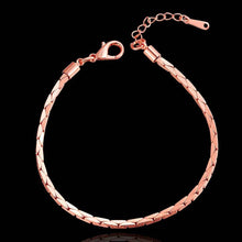 jewerly 18k gp 2 5m triangle 7 5 inch rose pulseras mujer women braceletsmtpb04 J4U66