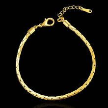 jewerly 18k gp 2 5m triangle combination 7 5 inch pulseras mujer women braceletsmtpb00 J4U66