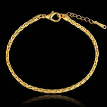 jewerly 18k gp 2 5m square 7 5 inch pulseras mujer women braceletsmtpb02 J4U66