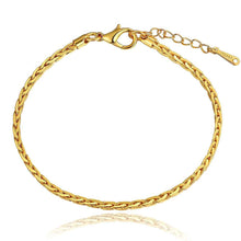 jewerly 18k gp 2 5m square 7 5 inch pulseras mujer women braceletsmtpb02 J4U66