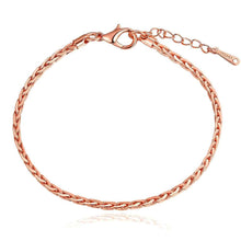 jewerly 18k gp 2 5m square 7 5 inch rose pulseras mujer women braceletsmtpb0 J4U66