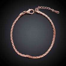 jewerly 18k gp 2 5m square 7 5 inch rose pulseras mujer women braceletsmtpb0 J4U66