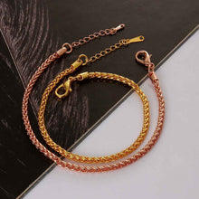 jewerly 18k gp 3m round grid 7 5 inch pulseras mujer women braceletsmtpb01 J4U66