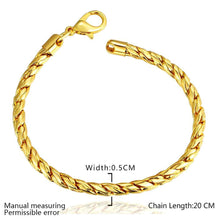 jewerly 18k gp 5m twisted circle pulseras mujer women braceletsmtpb07 J4U66