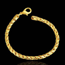 jewerly 18k gp 5m twisted circle pulseras mujer women braceletsmtpb07 J4U66