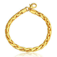 jewerly 18k gp m twisted rope pulseras mujer women braceletsmtpb05 J4U66