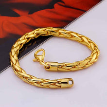 jewerly 18k gp m twisted rope pulseras mujer women braceletsmtpb05 J4U66
