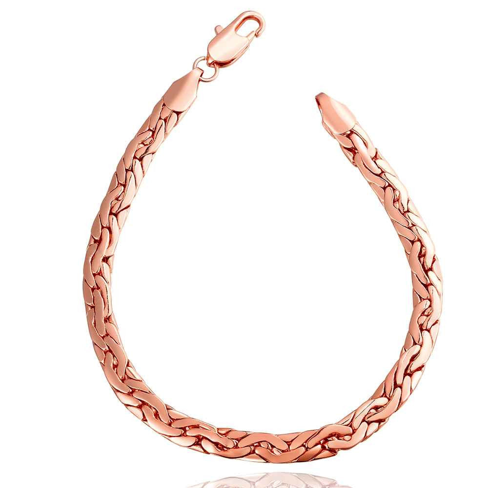 jewerly 18k gp m sideways rose pulseras mujer women braceletsmtpb03 J4U66