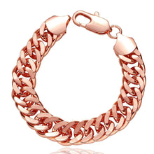 jewerly 18k gp b14m sideways chain pulseras mujer women braceletsmtpb104 J4U66