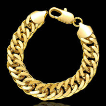 jewerly 18k gp b14m sideways chain pulseras mujer women braceletsmtpb104 J4U66