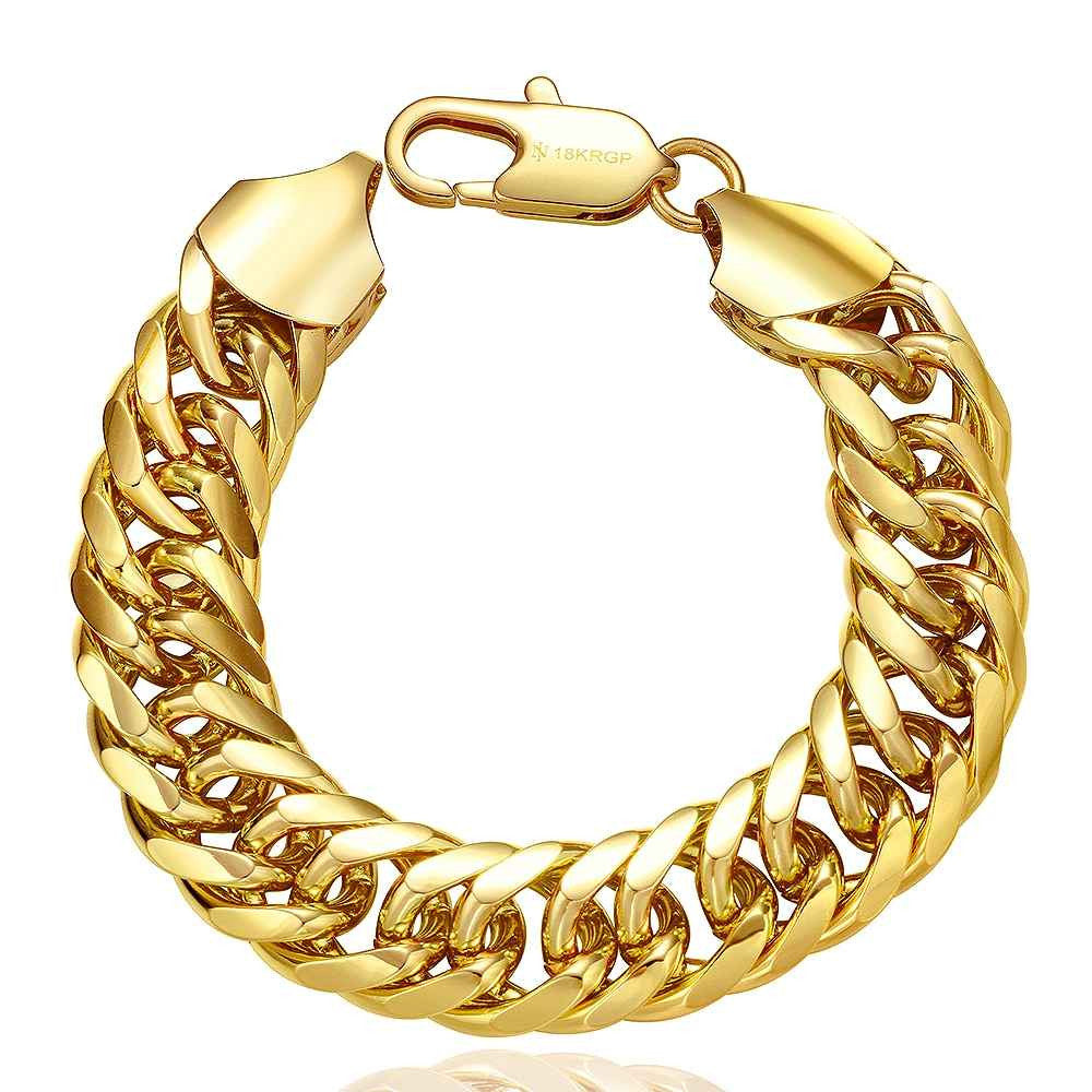 jewerly 18k gp b1m sideways pulseras mujer women braceletsmtpb100 J4U66