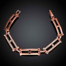 jewerly 18k gp rectangular rose golden plated pulseras mujer women braceletsmtpb105 J4U66