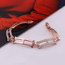 jewerly 18k gp rectangular rose golden plated pulseras mujer women braceletsmtpb105 J4U66
