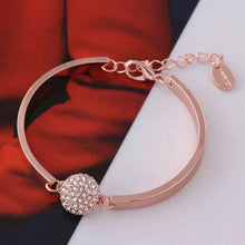 jewerly 18k gp round crystal beads pulseras mujer women braceletsmtpb07 J4U66