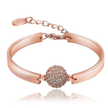 jewerly 18k gp round crystal beads pulseras mujer women braceletsmtpb07 J4U66