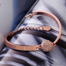 jewerly 18k gp round crystal beads pulseras mujer women braceletsmtpb07 J4U66
