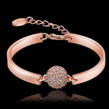 jewerly 18k gp round crystal beads pulseras mujer women braceletsmtpb07 J4U66