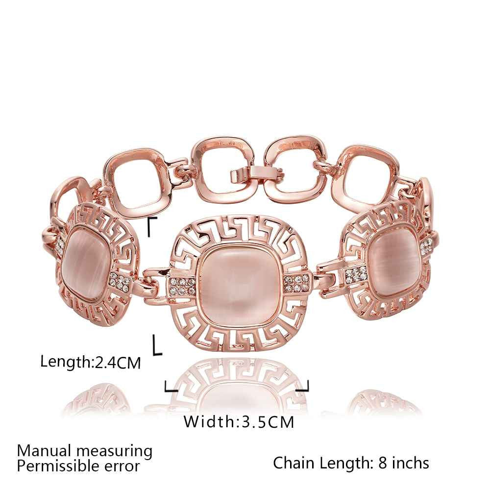 jewerly 18k gp the circle ellipse button pulseras mujer women braceletsmtpb074 J4U66