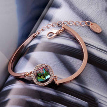 jewerly 18k gp the hearts of green pulseras mujer women braceletsmtpb077 J4U66