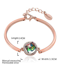 jewerly 18k gp the hearts of green pulseras mujer women braceletsmtpb077 J4U66