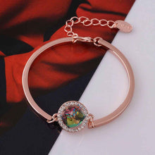 jewerly 18k gp the hearts of green pulseras mujer women braceletsmtpb077 J4U66