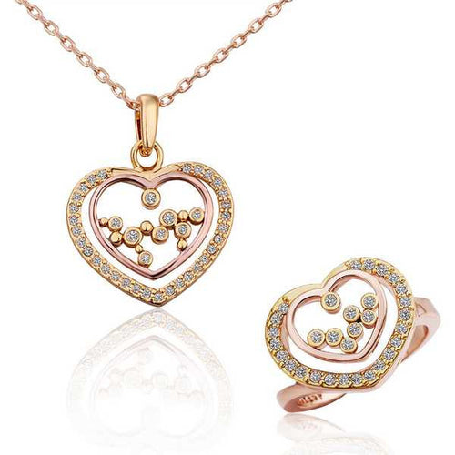 austrian crystal jewelry set charms  21 J4U66