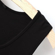 women sexy t-shirts scoop neckline shining cross vest racerback tanks women tops black J4U66