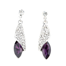 style retro jewelry crystal earrings luxurious desert light sea thought rhinestone earring for woman girls J4U66