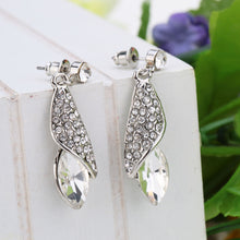 style retro jewelry crystal earrings luxurious desert light sea thought rhinestone earring for woman girls J4U66
