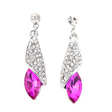 style retro jewelry crystal earrings luxurious desert light sea thought rhinestone earring for woman girls J4U66