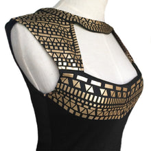 plus size bodycon dress club women backless print hollow out sleeveless mini dress vestidos femininos black J4U66