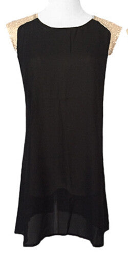 dress casual chiffon women dress sequin cap sleeves long dresses plus size vestidos woman dress solid J4U66