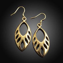 jewelry hollow water earrings 18k gp zircon earing brincos 033 J4U66