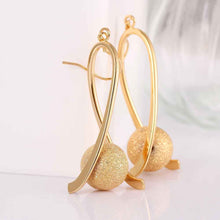 jewelry ball dangle earrings 18k gp zircon earing brincos 034 J4U66